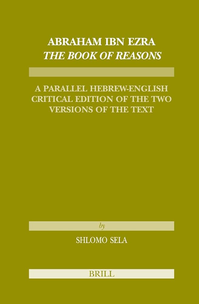Amazon | Abraham Ibn Ezra, The Book of Reasons: A Parallel